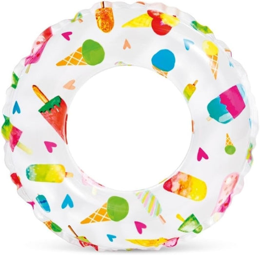 Lively Print Swim Ring 20", assorted designs