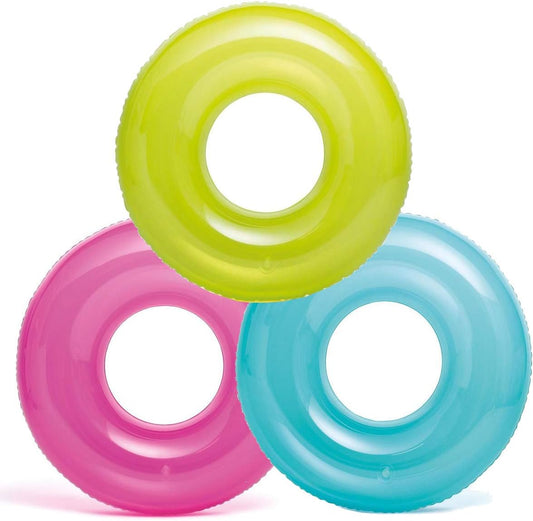 Pack of 3: 30" Transparent Tubes, Colors May Vary, Multi